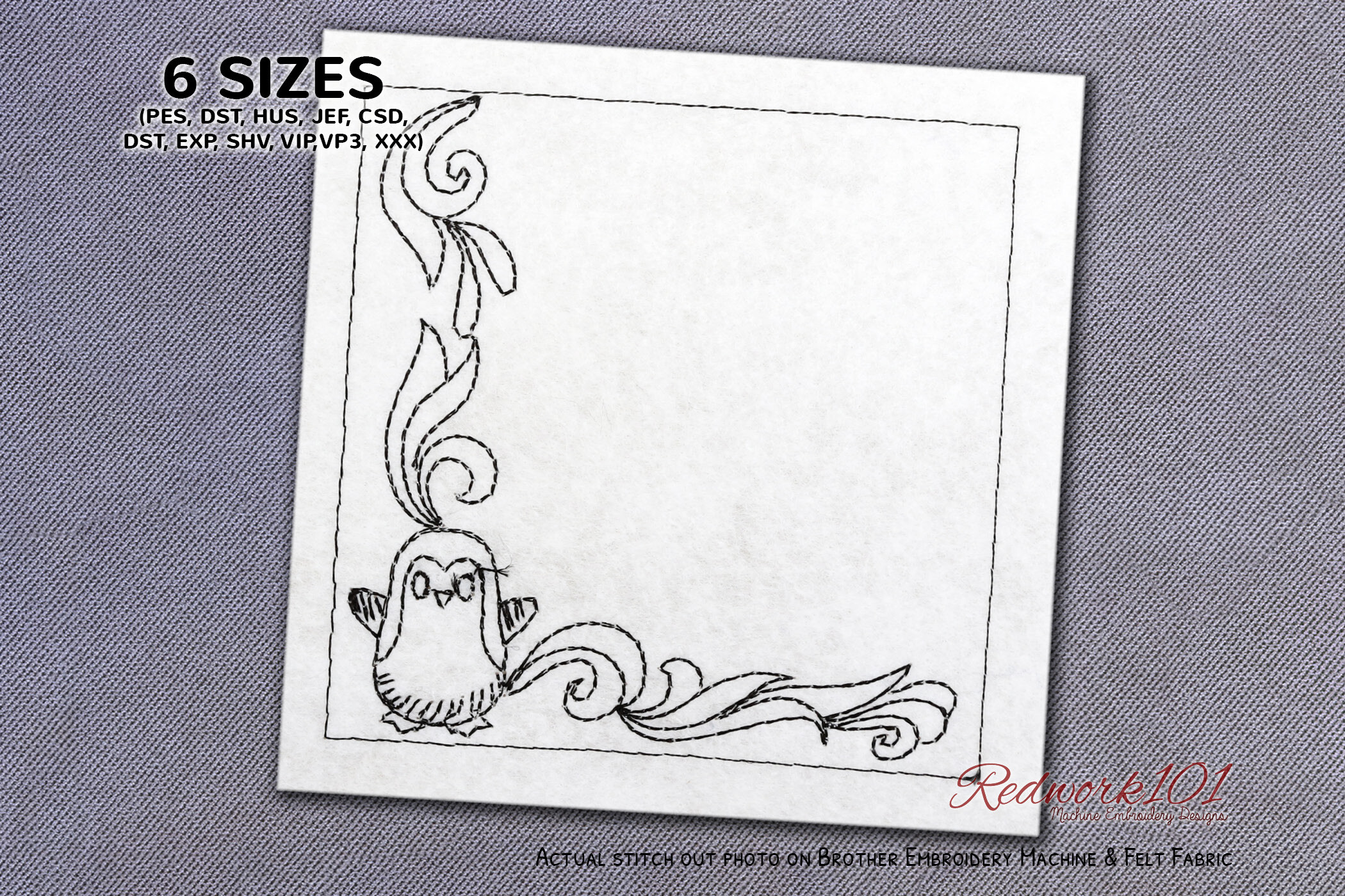 Enchanting Penguin Border Embroidery Design