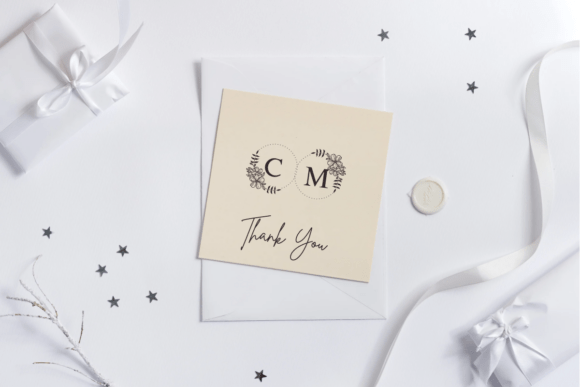Floral Grace Monogram Font - Preview 2