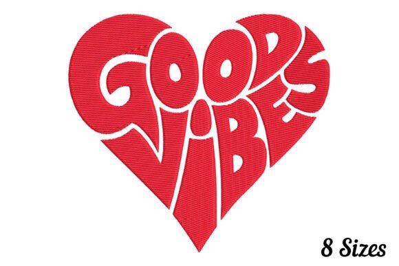 Good Vibes Heart Love