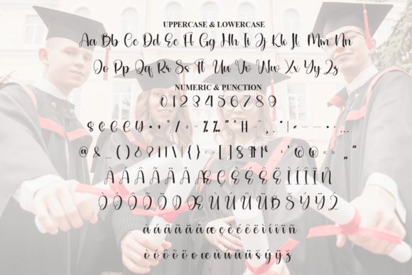 Graduation Font - Preview 6