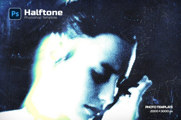 Halftone Photo Template