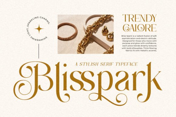 Kinda Gold Font PNG with transparent background - Preview 5