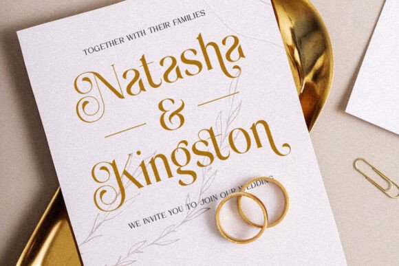 Kinda Gold Font PNG with transparent background - Preview 6