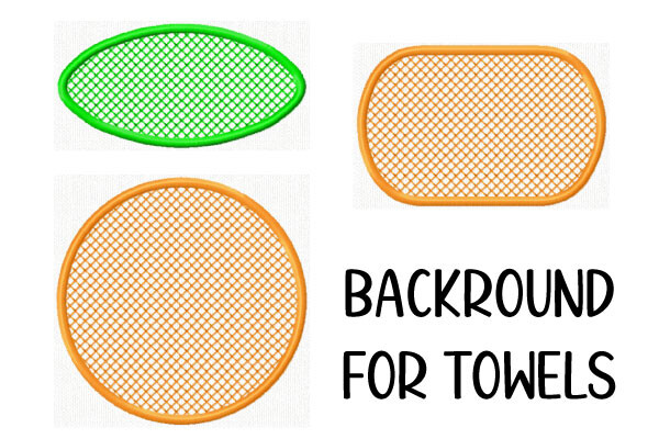 Knockdown Stitch Background Embroidery
