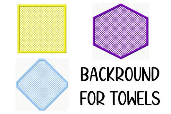 Knockdown Stitch Backgrounds – 3 Shapes