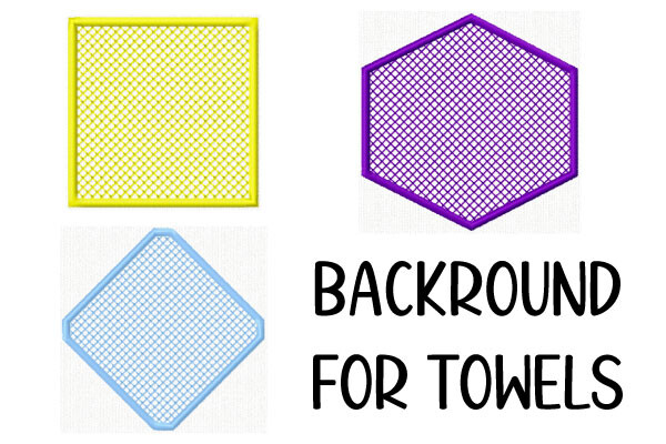 Knockdown Stitch Backgrounds – 3 Shapes