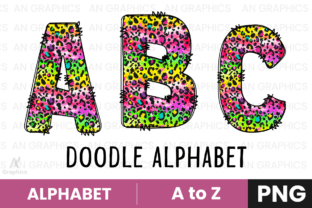 Leopard Doodle Alphabet PNG Bundle Graphic by AN Graphics · Creative ...