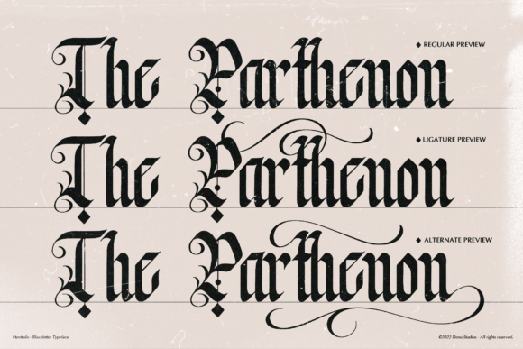 Menttalis Font PNG with transparent background - Preview 1