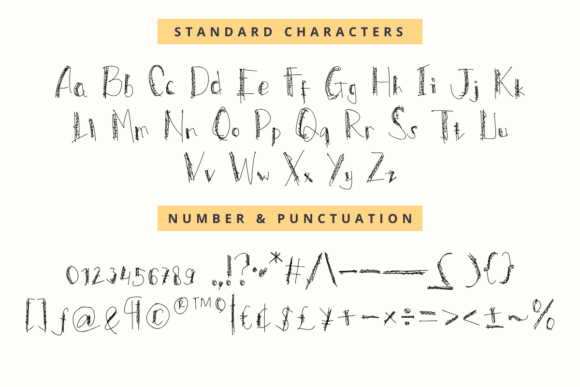 Quirkynote Font PNG with transparent background - Preview 4