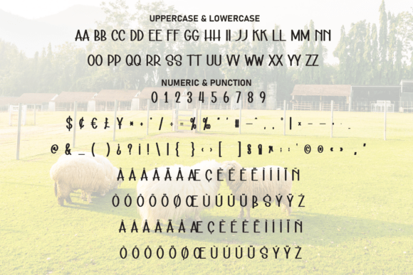 Sheep Farming Font font preview - 6