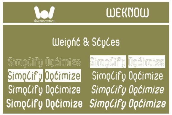 Simplify Optimize Font PNG with transparent background - Preview 5