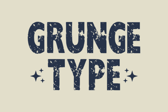 Black Grunge Font - Preview 1