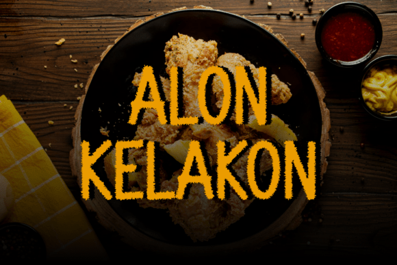 Chicken Crayon Font PNG with transparent background - Preview 1