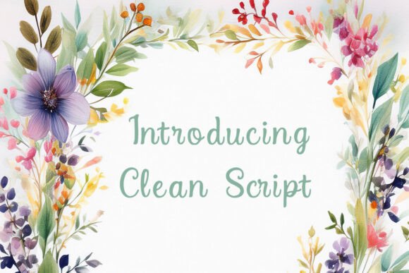 Clean Script Font - Preview 1