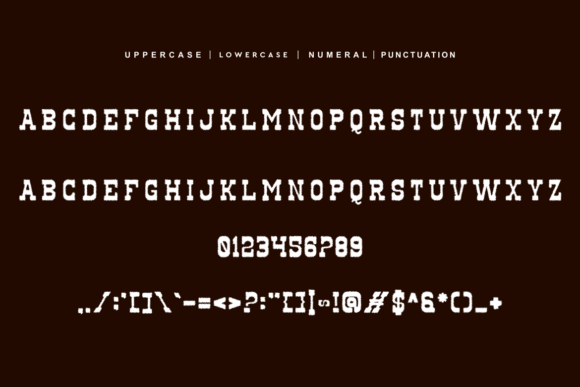 Cowboy Rough Font PNG with transparent background - Preview 3
