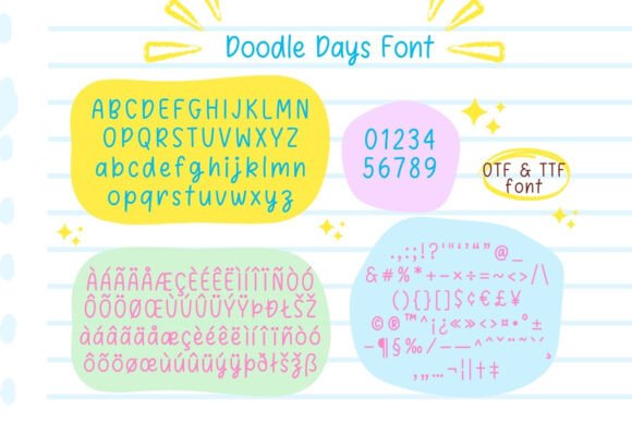 Doodle Days Font - Preview 1