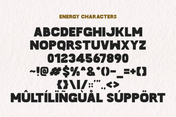 Energy Font - Preview 5