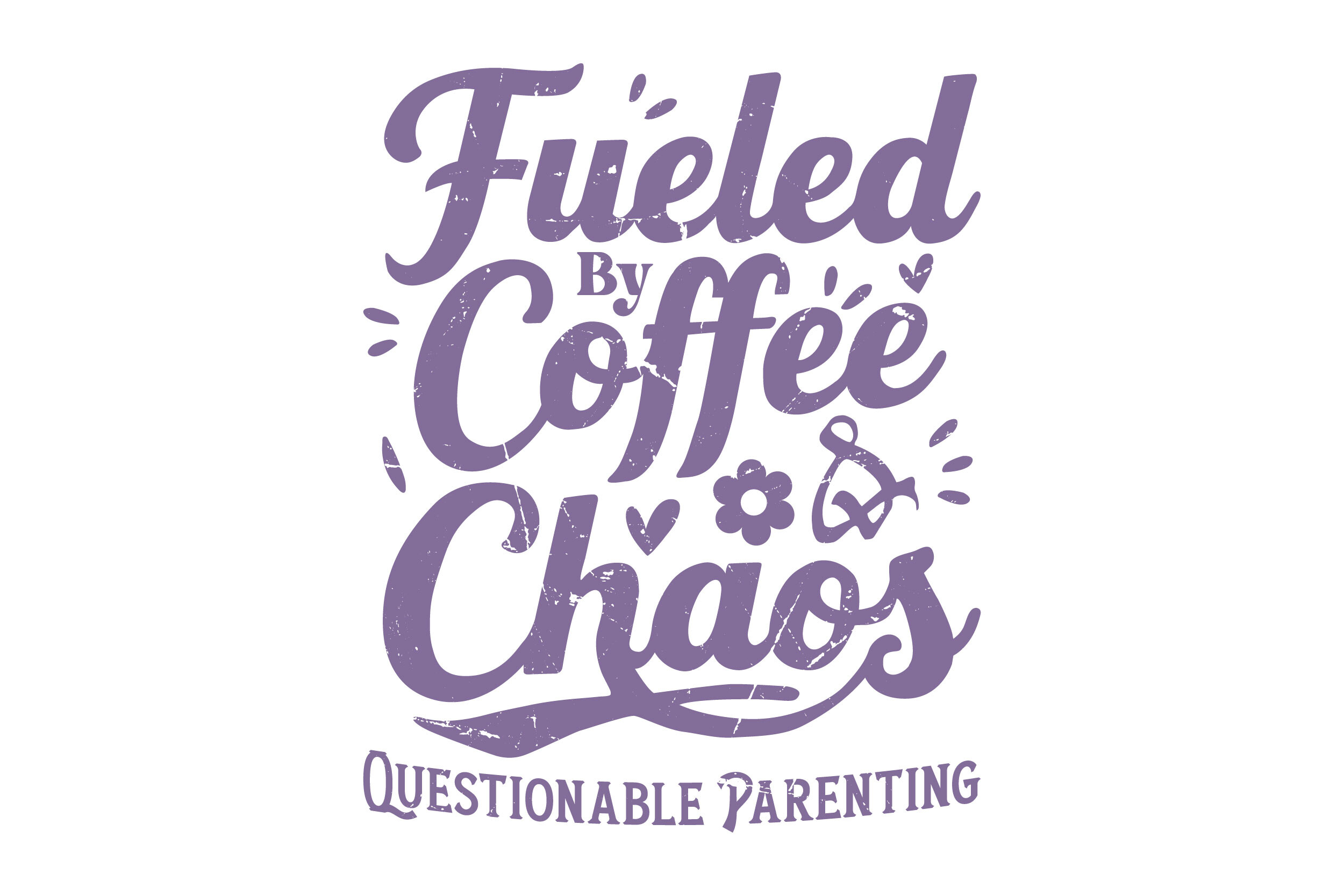 Very Questionable Graphic Fueled by Coffee and Chaos Questionable Graphic by Top Prints Tee ...
