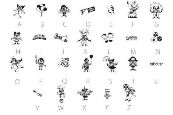 Jolly Circus Clowns Font font preview - 2