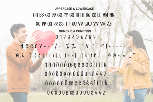 Meet Love Font PNG with transparent background - Preview 6