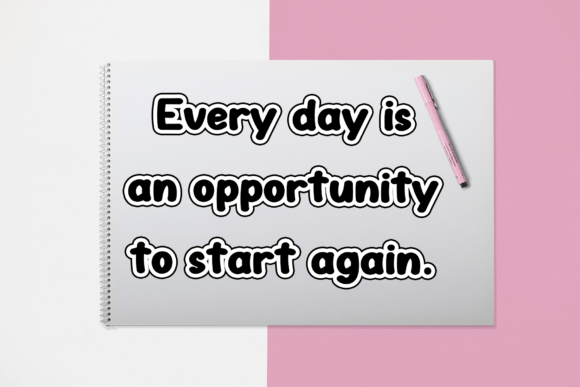 Nice Boho Font PNG with transparent background - Preview 2