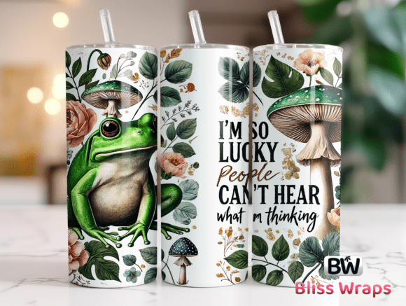Sarcastic Frog Tumbler Wraps Sublimation