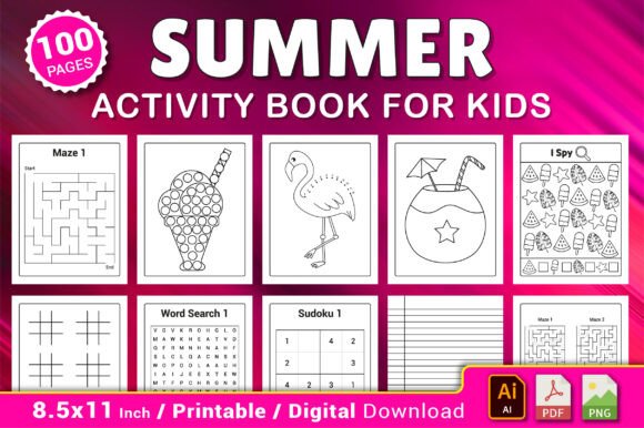 Summer Activity Book for Kids