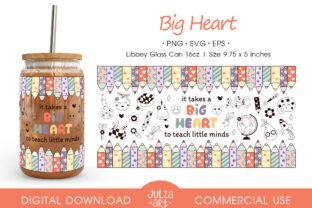 Teacher 16oz Glass Can Wrap PNG SVG Graphic by JulzaArt · Creative Fabrica