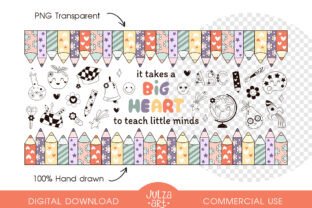Teacher 16oz Glass Can Wrap PNG SVG Graphic by JulzaArt · Creative Fabrica
