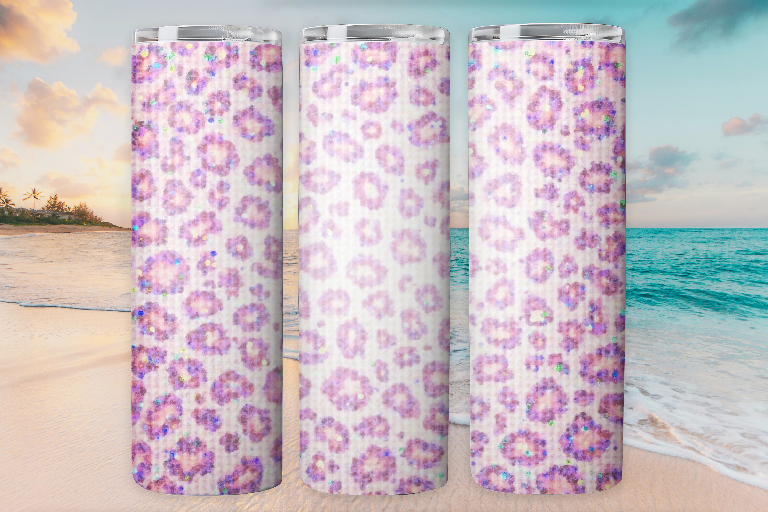 3d Art Leopard Glitter Tumbler Wrap 20oz Graphic by Dream Studio MAX ...