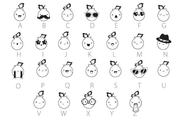Blueberry Tart Emojis Font - Preview 2