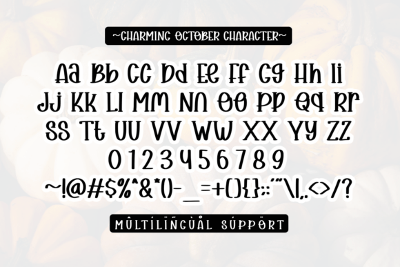 Charming October Font - Preview 1