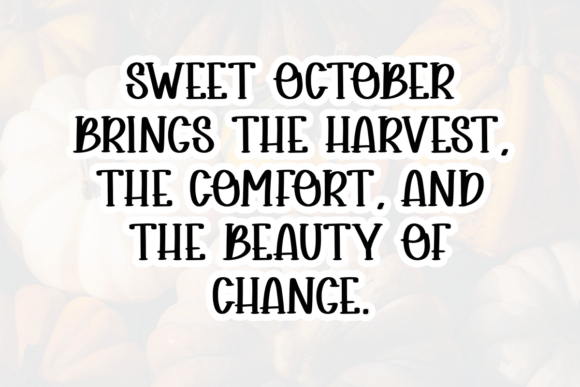 Charming October Font - Preview 2