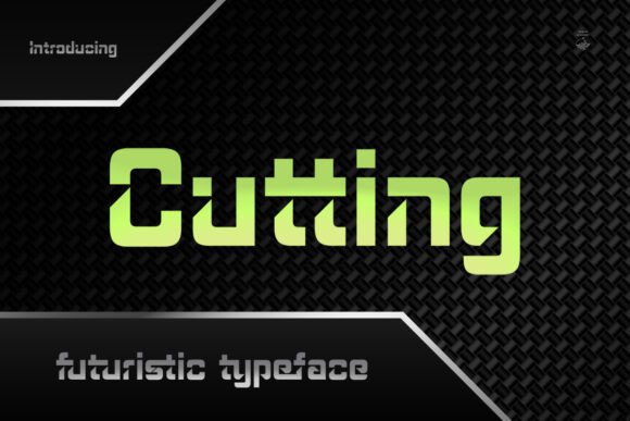 Cutting Font - Preview 1
