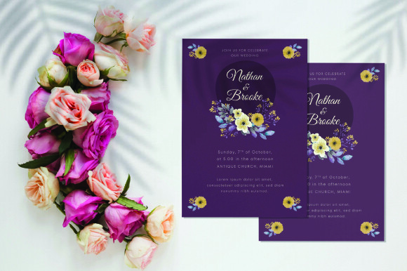 Floral Wedding Invitation