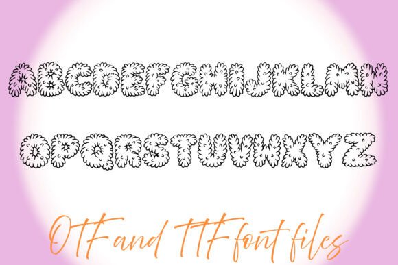 Fluffy Feather Font - Preview 1