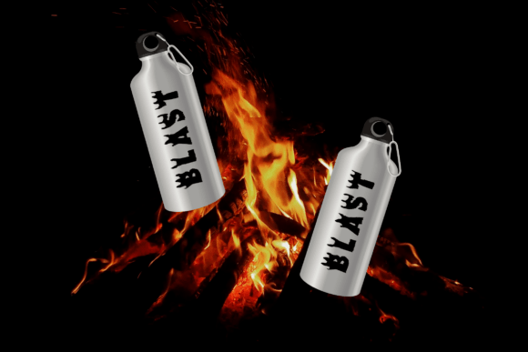 Handwriting Fire Font PNG with transparent background - Preview 4