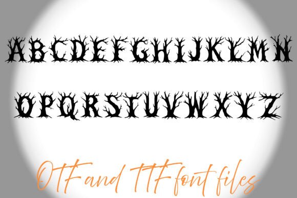Haunted Trees Font - Preview 1