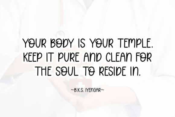 Health Font PNG with transparent background - Preview 2