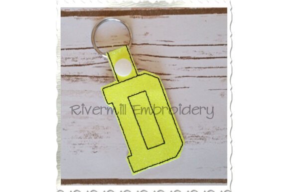 ITH Snap Tab Keychain - Letter D