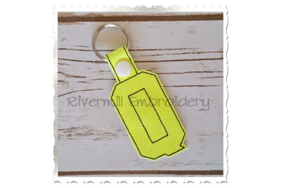 ITH Snap Tab Keychain - Letter Q