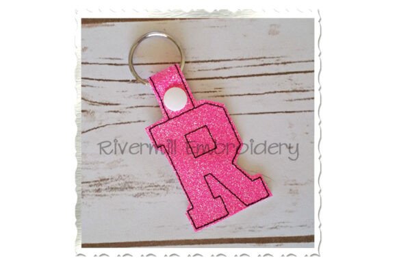 ITH Snap Tab Keychain - Letter R