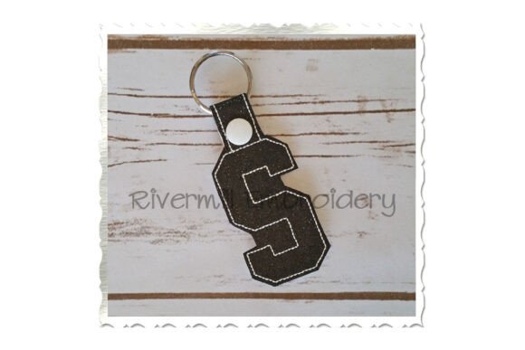 ITH Snap Tab Keychain - Letter S