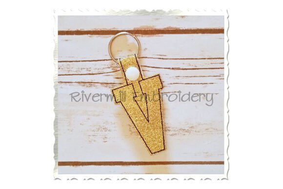 ITH Snap Tab Keychain - Letter V