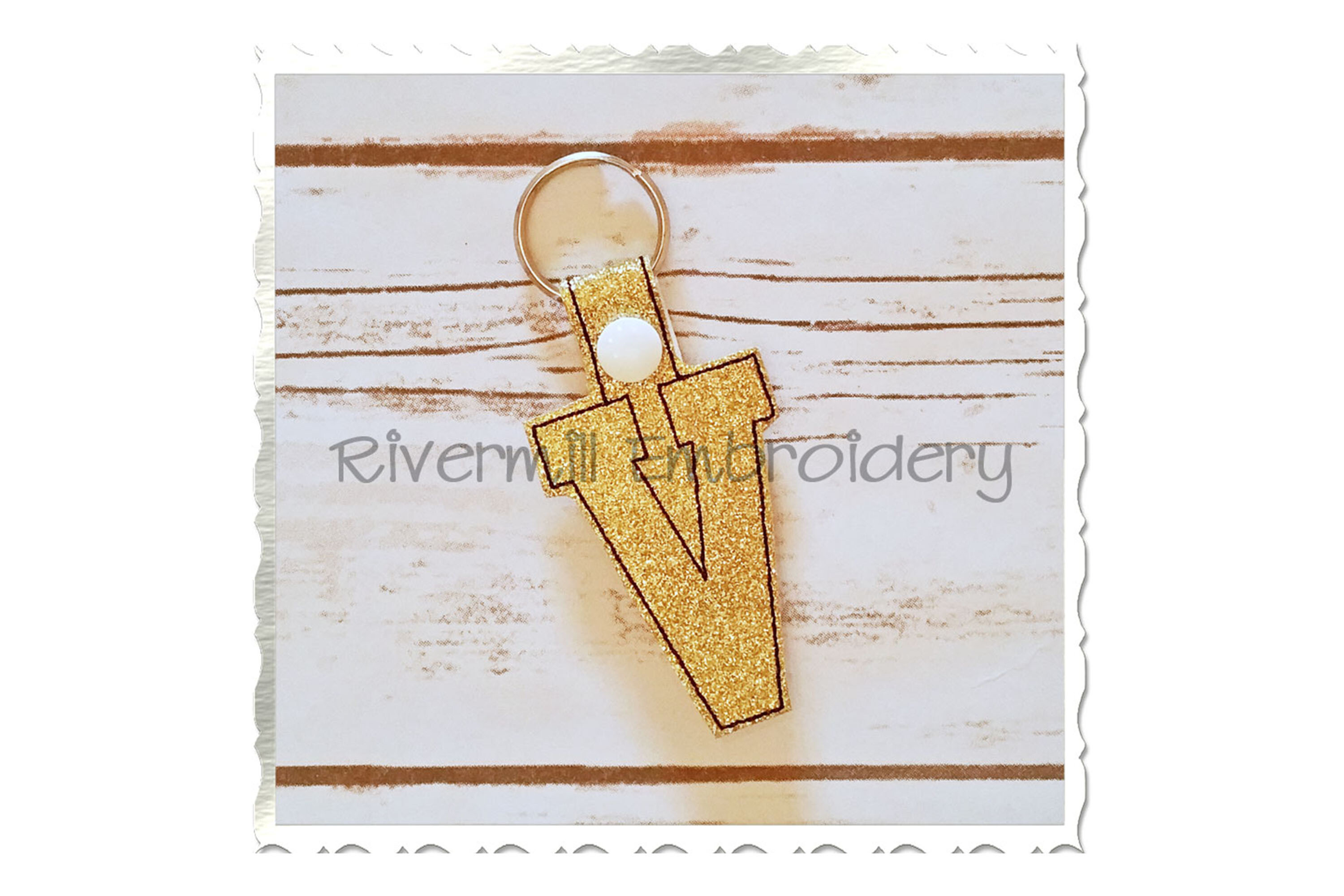 ITH Snap Tab Keychain - Letter V