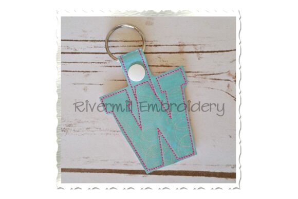 ITH Snap Tab Keychain - Letter W