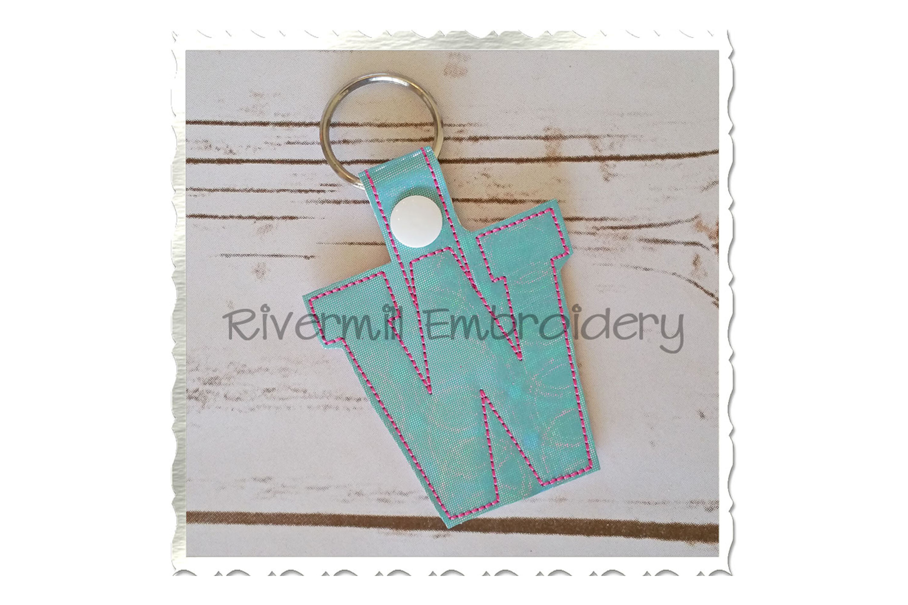 ITH Snap Tab Keychain - Letter W