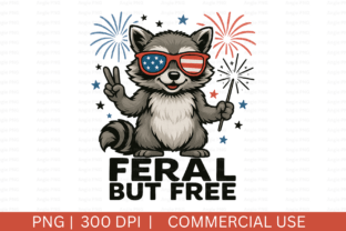 July 4th Raccoon PNG, Feral but Free Graphic by angela39503 · Creative ...