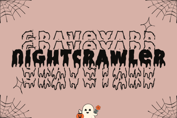 Melted Stacked Monogram Font PNG with transparent background - Preview 1