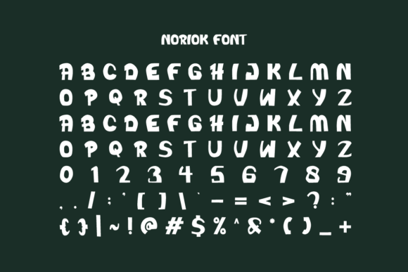 Noriok Font PNG with transparent background - Preview 4